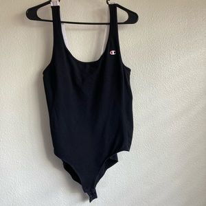 Champion Black Bodysuit